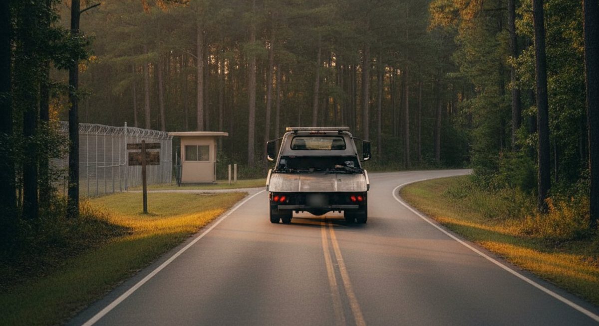 Tow truck serving Fort Bragg near Fayetteville NC