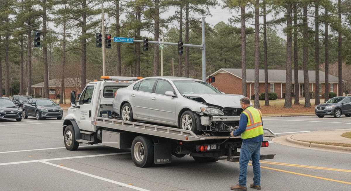 Insurance-approved accident towing in Fayetteville NC