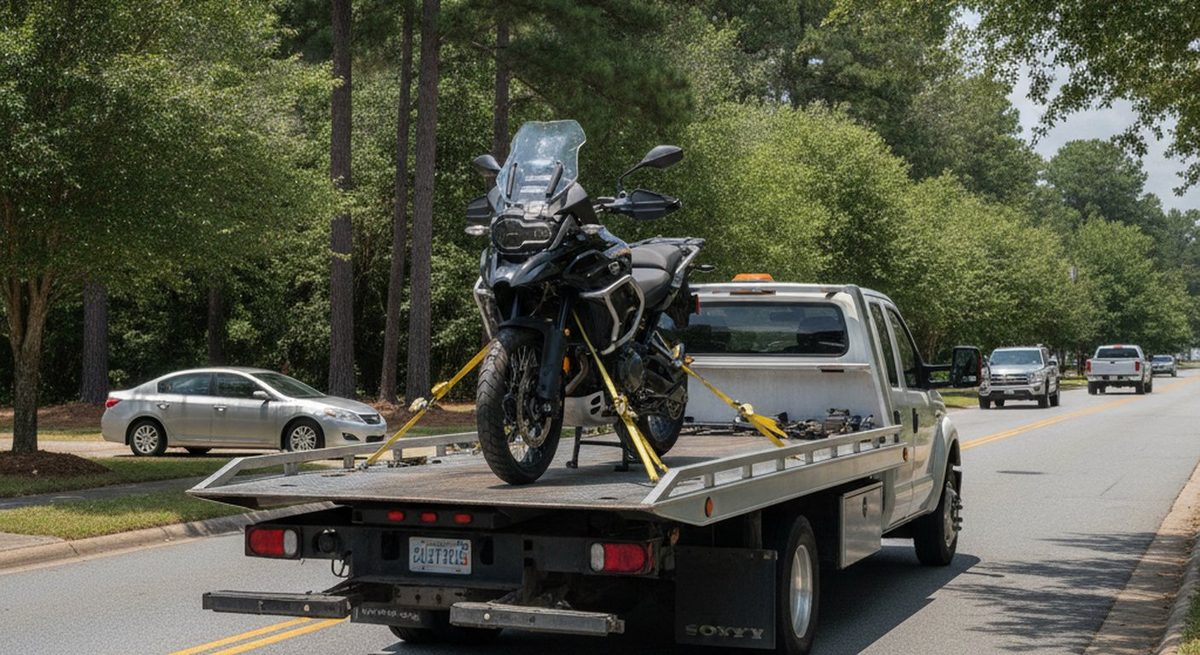 Damage-free motorcycle towing in Fayetteville NC